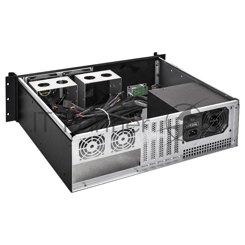 Серверный корпус ExeGate Pro 3U390-08 <RM 19, высота 3U, глубина 390, БП 1200ADS, USB>