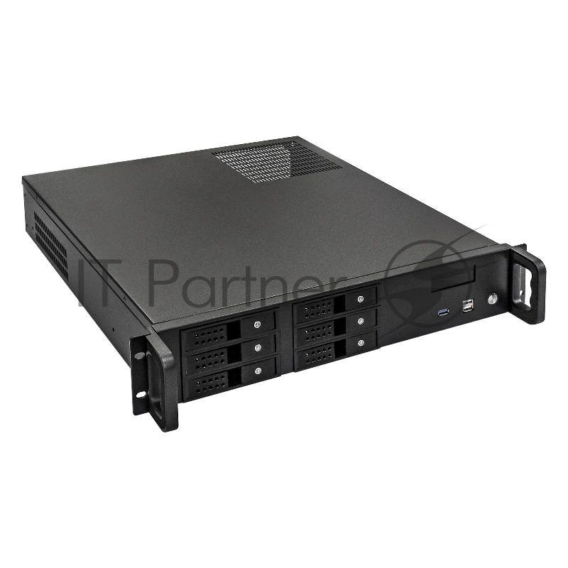 Серверный корпус ExeGate Pro 2U480-HS06 <RM 19, высота 2U, глубина 480, БП 1100ADS, 6xHotSwap, USB>
