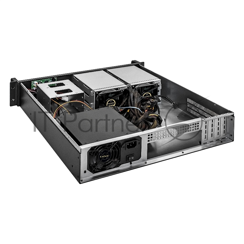 Серверный корпус ExeGate Pro 2U480-HS06 <RM 19, высота 2U, глубина 480, БП 1200ADS, 6xHotSwap, USB>