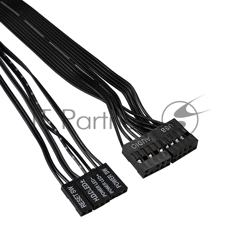 Корпус Miditower ExeGate EX293804RUS XP-329S-XP500 (ATX, БП XP500 с вент. 12см, 2*USB, аудио, черный)