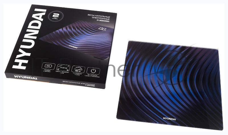 Весы напольные электронные Hyundai H-BS03980 макс.180кг рисунок