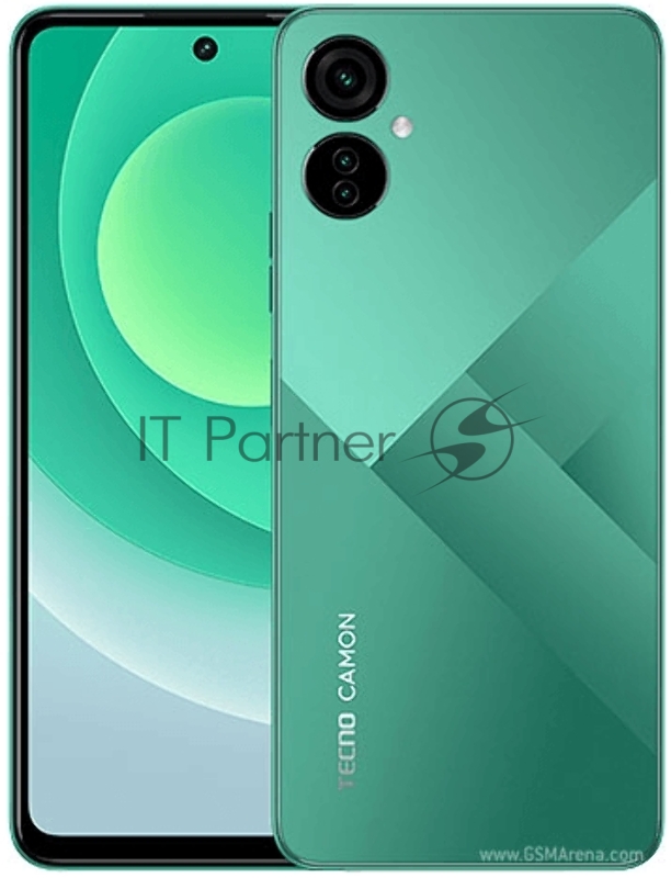 Смартфон Tecno CH6i CAMON 19 Neo 6+128 Dreamland Green, 6.78 Asahi Glass, 20:9, 2460 x 1080 Mpix, 2.05GHz x2 + 2.0GHz x6 , 8 Core, 6GB RAM,128GB, up to 256GB flash, 48Мп+AF+2Мп+QVGA/32Мп, 2Sim, LTE, 4G, BT v5.0, WiFi, GPS/AGPS, Type-C, 4900mAh, Andro