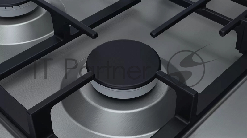 Газовая варочная панель BOSCH PGP6B5O93R 60 cm Нержавеющая сталь, 4 конфорки, газ контроль, цилиндрические ручки, Размеры прибора (В х Ш х Г) 53 x 582 x 520 мм