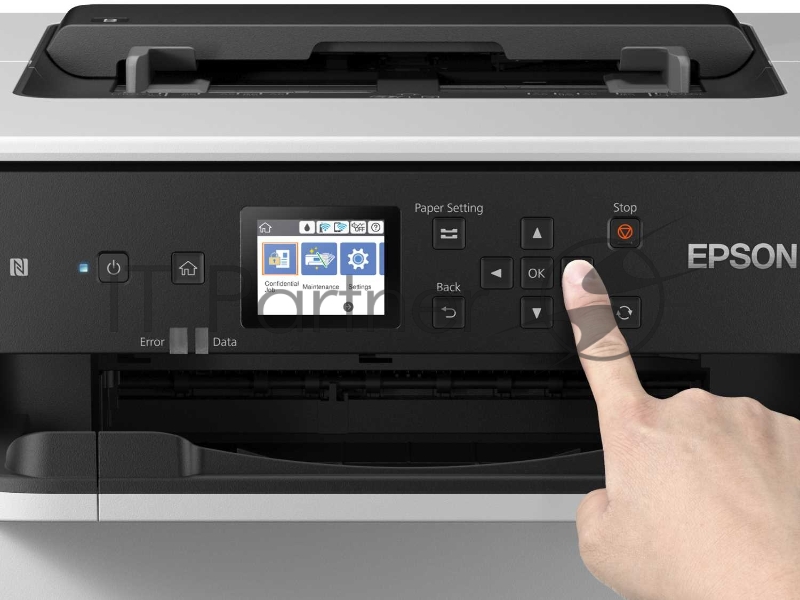 Принтер струйный Epson WorkForce Pro WF-M5298DW (монохромный, А4, печать 1200x2400dpi, 34ppm, 330л.,дуплекс,USB,Ethernet, Wi-Fi,контейнер с чернилами на 2000 стр.)