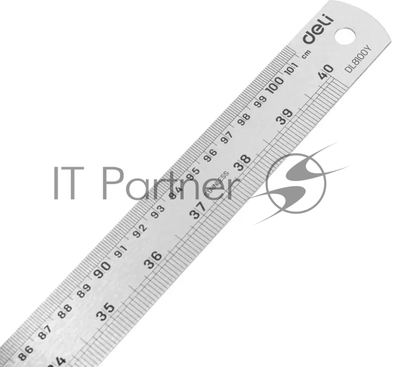 Линейка стальная Deli DL8100Y 1000мм Нержавеющая сталь