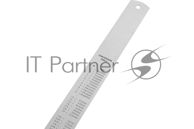 Линейка стальная Deli DL8050Y 500мм Нержавеющая сталь