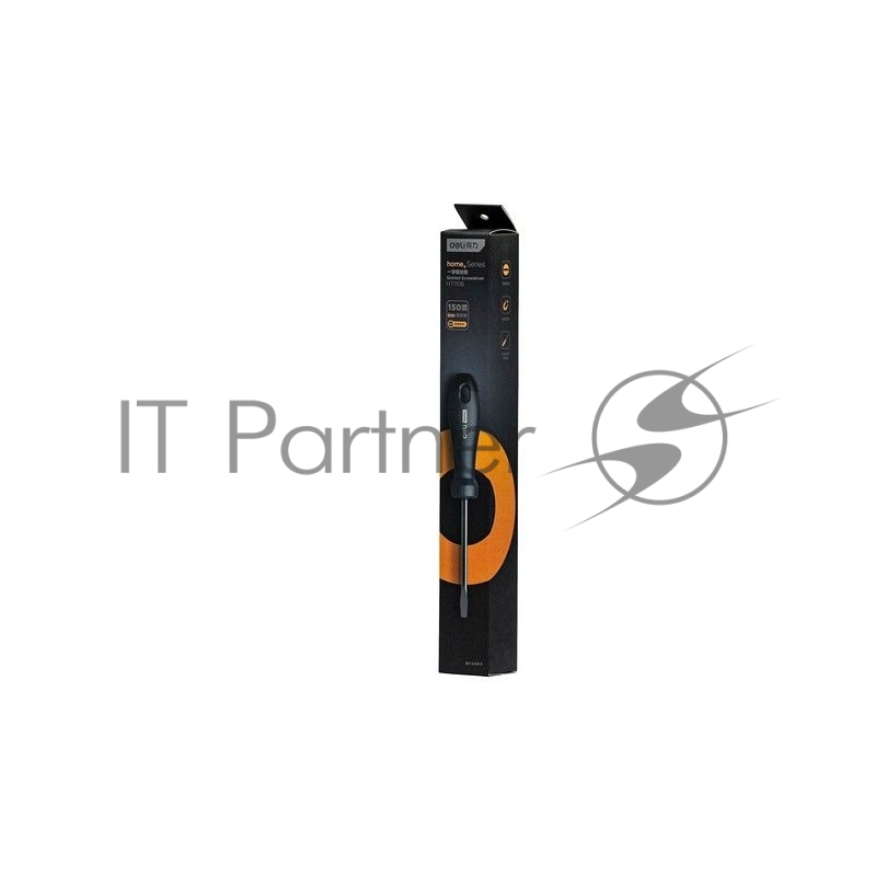 Шлицевая отвёртка Home Series Deli HT1106 6x150мм Эксклюзивный дизайн. Рукоятка из высококачественного софттач пластика