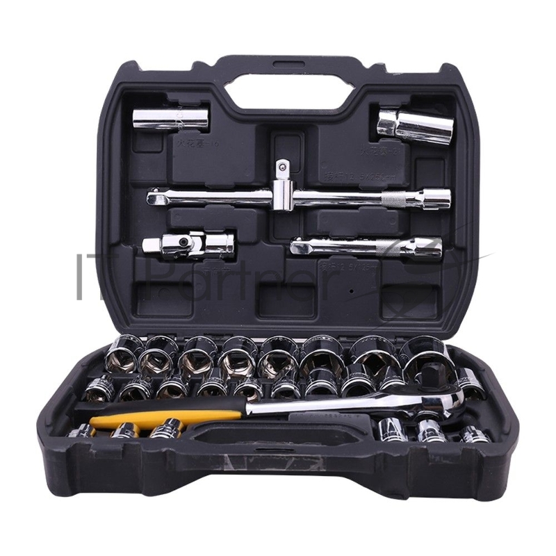 Набор торцевых головок и ключей 32 шт Deli DL1032 1/2 Муфты из стали 50BV30 Cr-V. Высококачественная пластиковая коробка