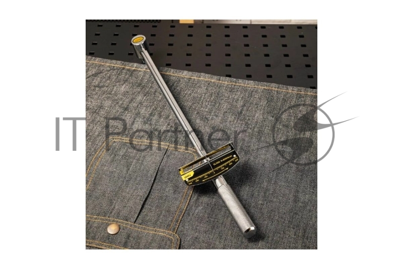 Динамометрический ключ Deli DL300 0-300Нм, 1/2, длина 480мм, головка Cr-V, противоскользящая рукоятка