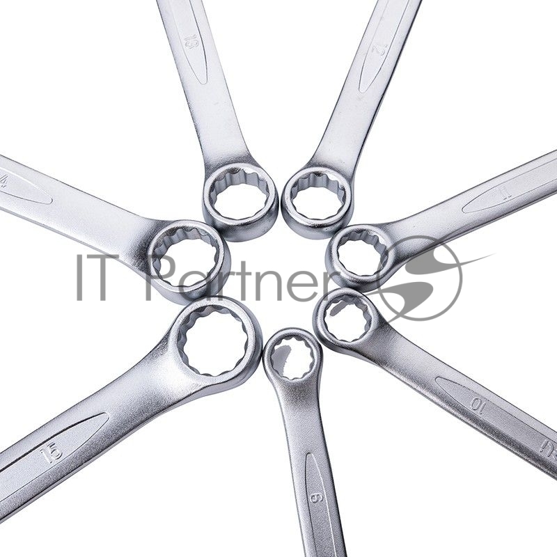 Набор комбинированных гаечных ключей 14 шт Deli DL130014A Спецификация: 6,7,8,9,10,11,12,13,14,15,17,1 мм. Матовая хромированная поверхность. Тканевая упаковка.