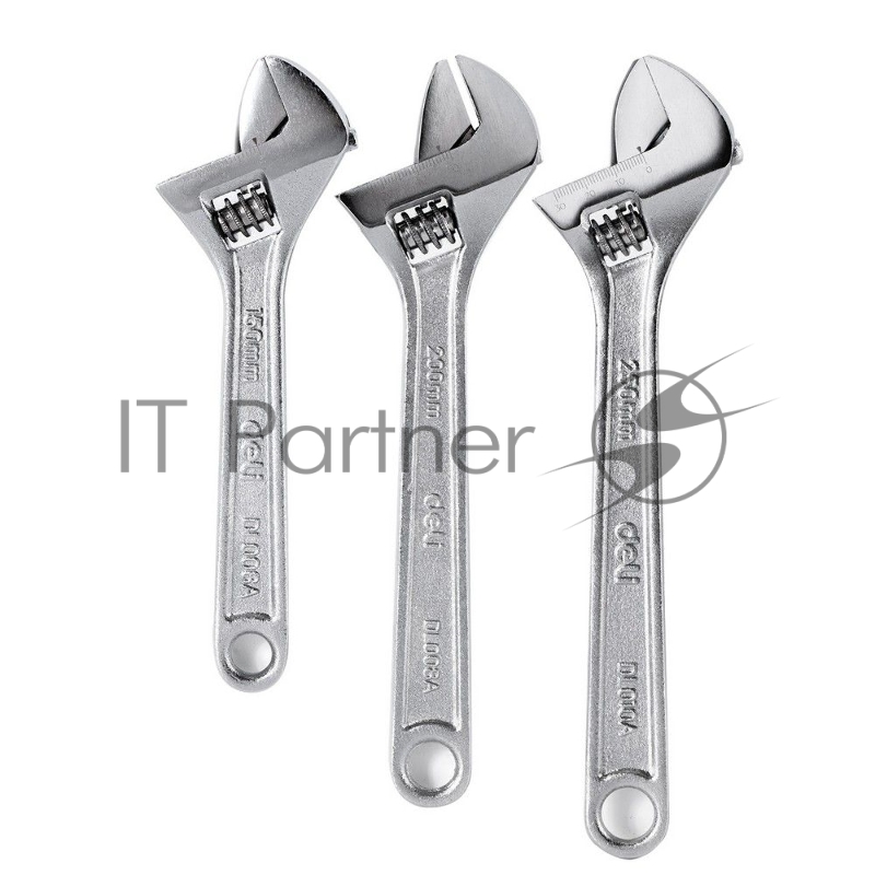 Набор разводных гаечных ключей Deli DL006A-3 3 шт 6/8/10 (3 шт 6/8/10 150/200/250 мм)