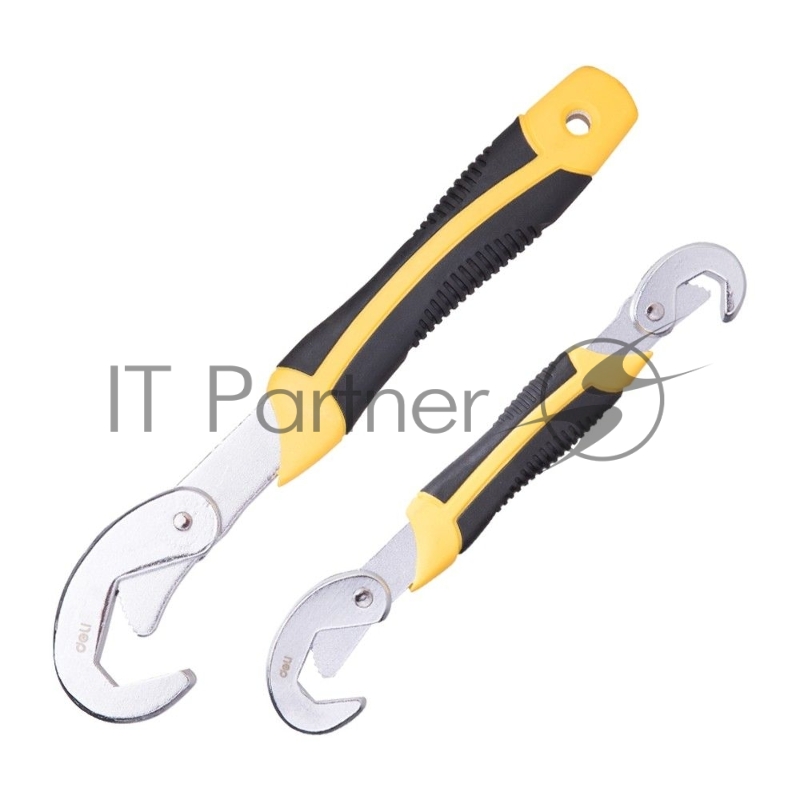 Набор универсальных самозажимных двусторонних ключей Deli DL932-2 2шт 9-22мм/23-32мм, Двухкомпонентная рукоятка