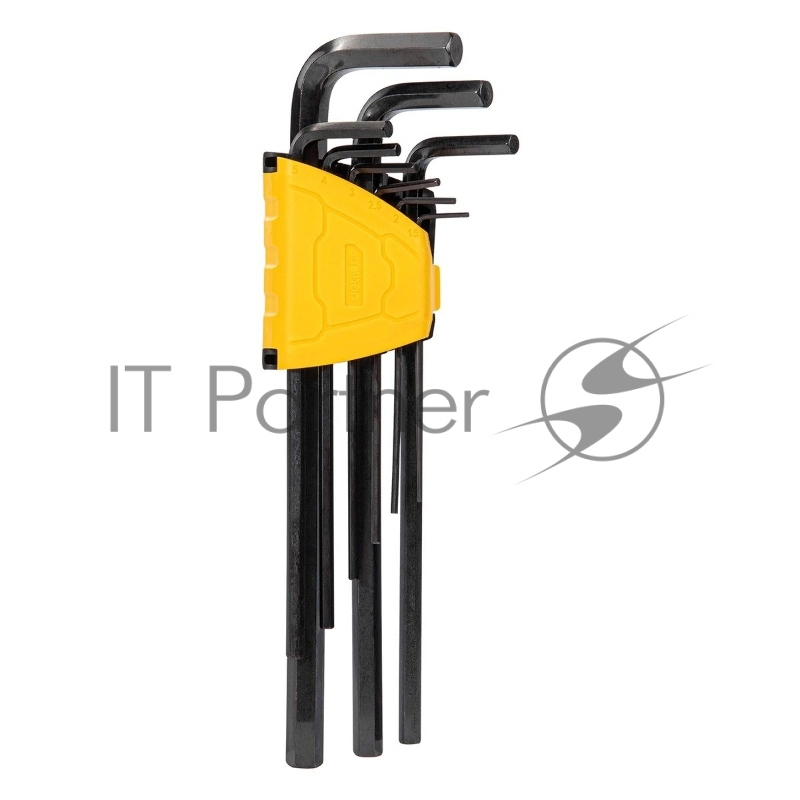 Набор шестигранных ключей сверхдлинных Deli DL231309H 9 шт Материал CR-V. Спецификация: 1,5,2,2,5,3,4,5,6,8,10мм, пластиковый держатель