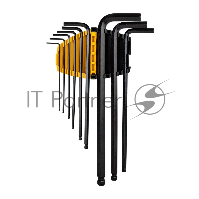 Набор шестигранных ключей с шаром сверхдлинных Deli DL232309H 9 шт Материал CR-V. Спецификация: 1,5,2,2,5,3,4,5,6,8,10мм, пластиковый держатель