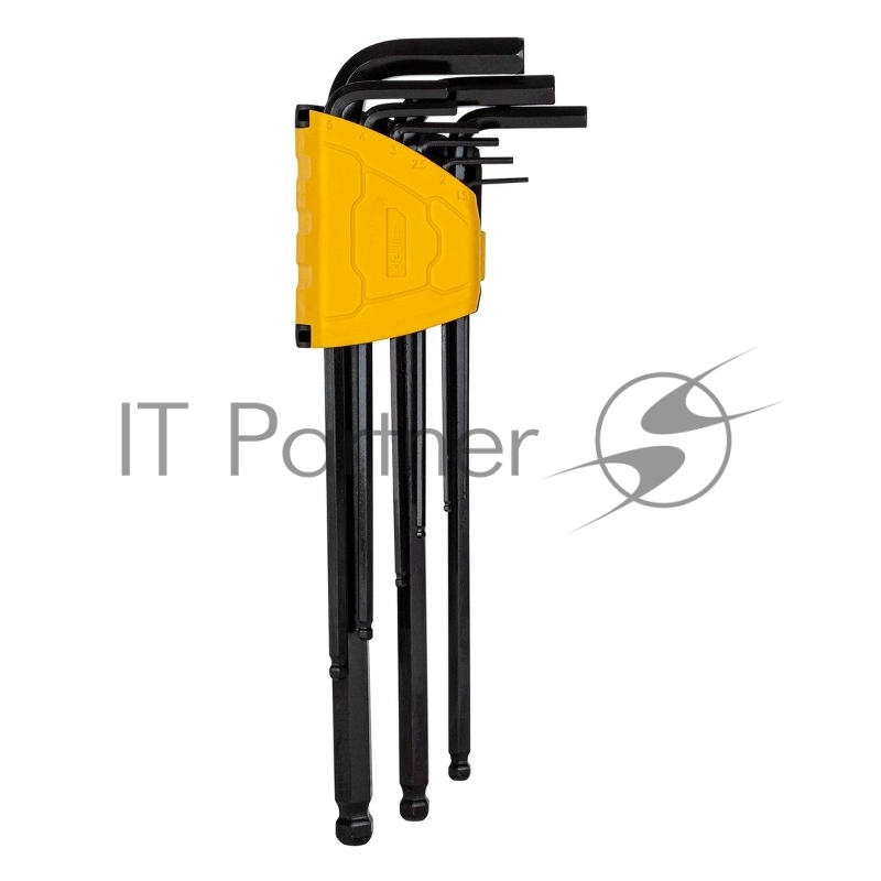 Набор шестигранных ключей с шаром сверхдлинных Deli DL232309H 9 шт Материал CR-V. Спецификация: 1,5,2,2,5,3,4,5,6,8,10мм, пластиковый держатель