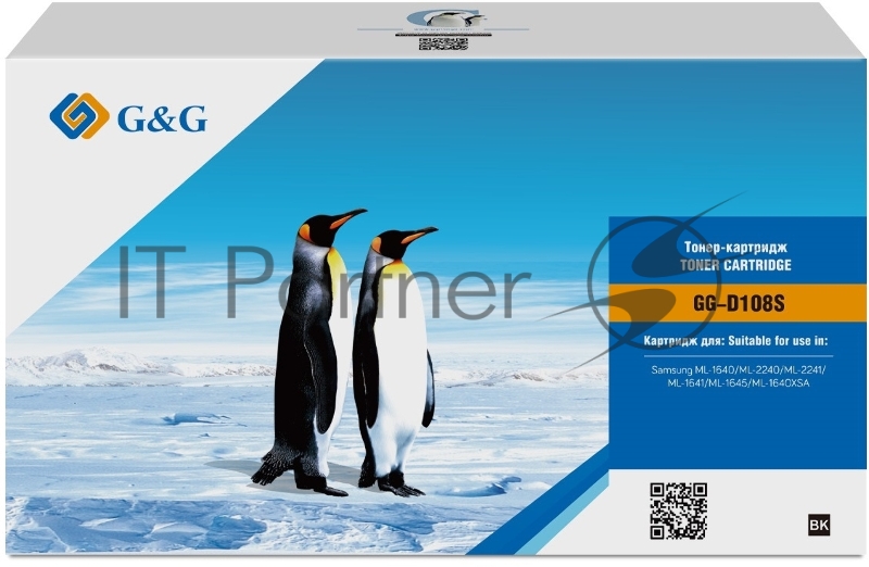 Картридж лазерный G&G GG-D108S черный (1500стр.) для Samsung ML-1640/2240/2241/1641/1645/16