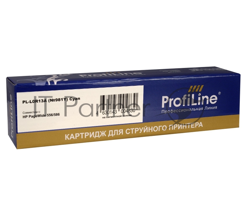Струйный картридж PL-L0R13A (№981Y) для принтеров HP PageWide 556/586 с чернилами на пигментной основе Cyan 183 мл ProfiLine