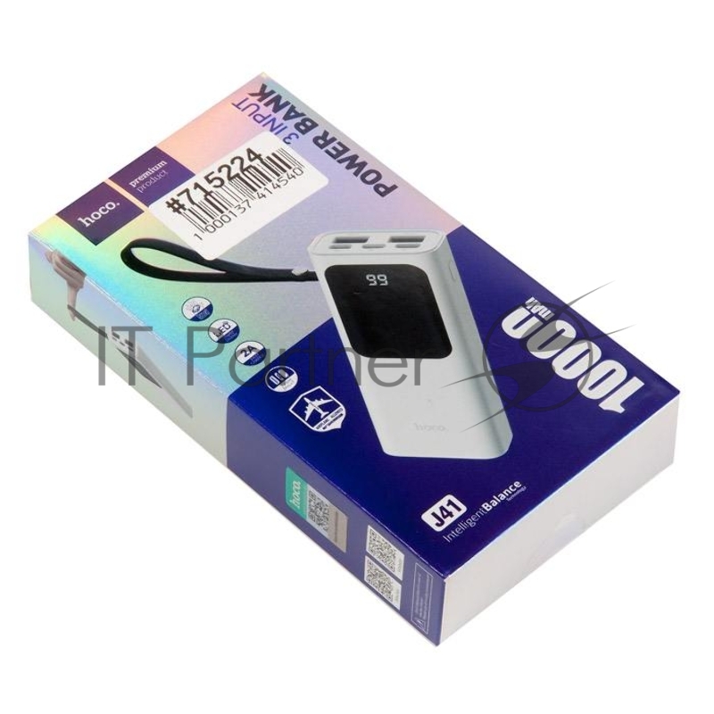 Внешний аккумулятор HOCO J41 Treasure mobile (10000mAh), белый