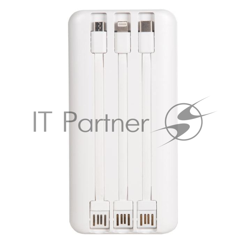 Внешний аккумулятор REMAX RPP-93 Lesu Series Cabled Power Bank, 2.0A, (10000mAh), белый