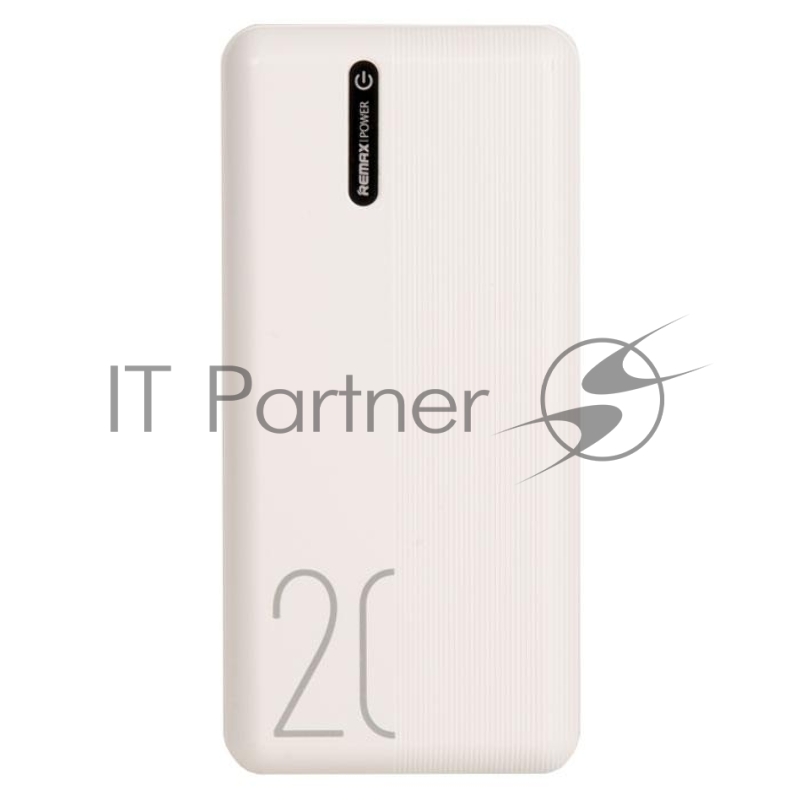 Внешний аккумулятор REMAX RPP-297 Lefen Series Power Bank, 2.1A, (20000mAh), белый