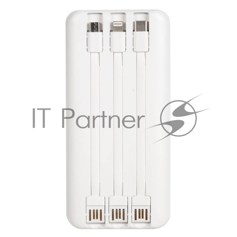 Внешний аккумулятор REMAX RPP-102 Lesu Series Cabled Power Bank, 2.0A, (20000mAh), белый