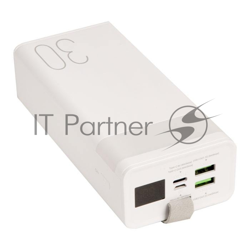 Внешний аккумулятор REMAX RPP-320 Chinen Series 20W+22.5W Fast Charging Power Bank with LED Light, 3.0A, (30000mAh), белый