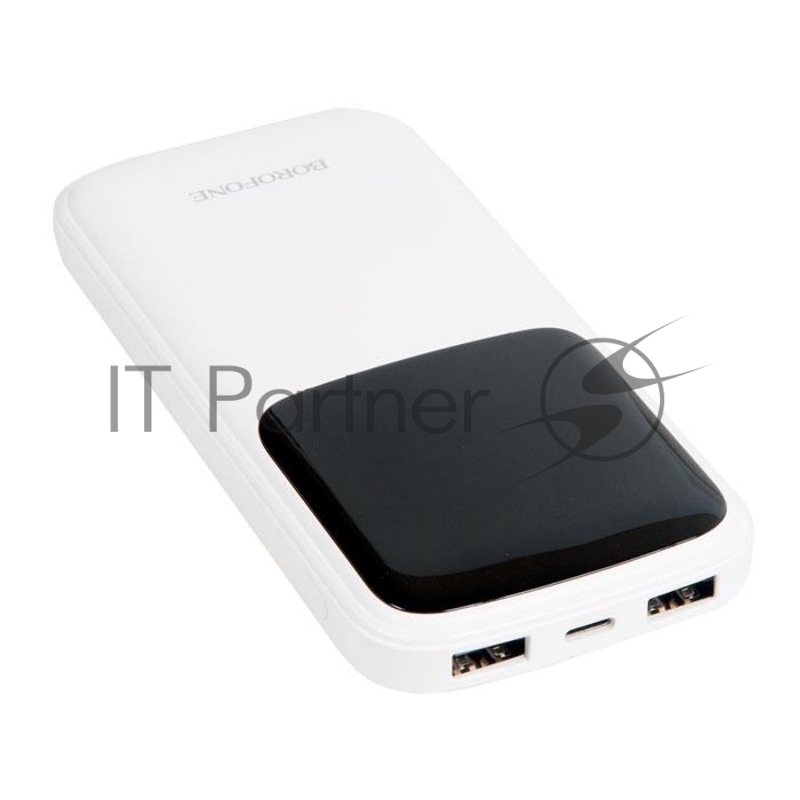Внешний аккумулятор BOROFONE BJ17 Oceanic digital power bank, 2.1А (10000mAh), белый