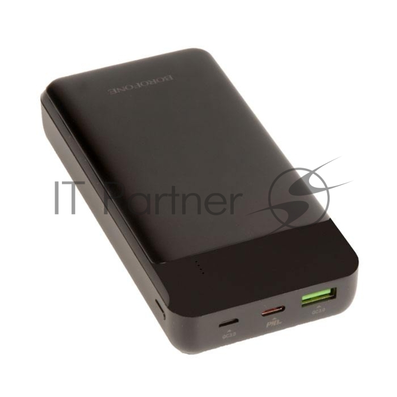 Внешний аккумулятор BOROFONE BJ19A Incredible быстрая зарядка PD20W (20000mAh), черный