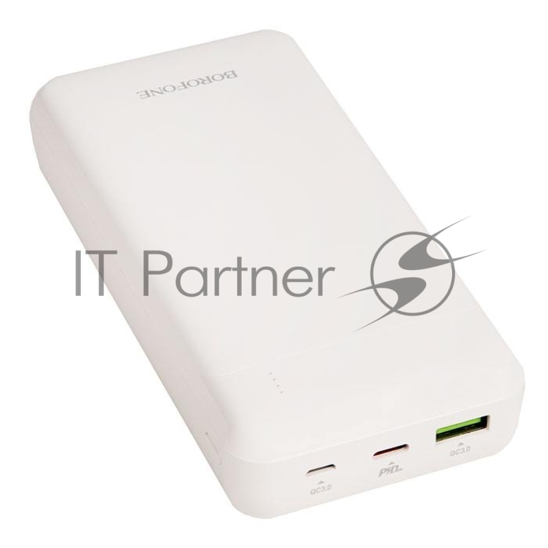 Внешний аккумулятор BOROFONE BJ19A Incredible быстрая зарядка PD20W (20000mAh), белый