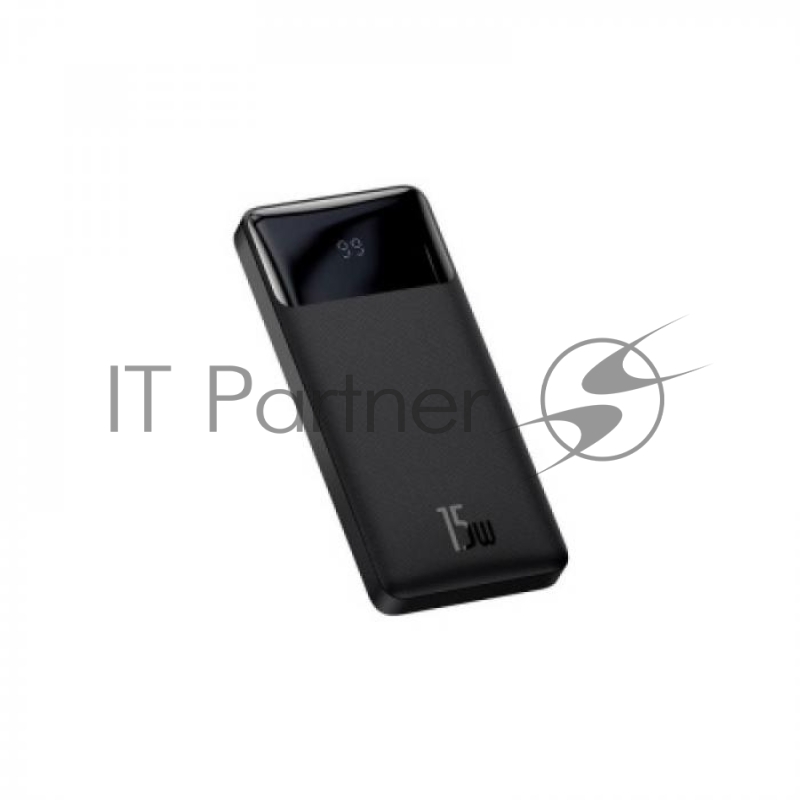 Внешний аккумулятор BASEUS Bipow Digital Display 15W, 3.0A (10000 mAh), черный