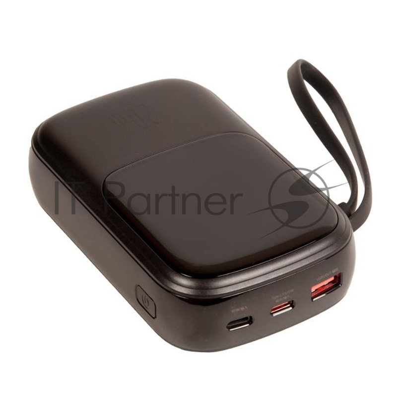 Внешний аккумулятор BASEUS Qpow Digital Display 20W, 3.0A (20000 mAh), с кабелем Lightning, черный