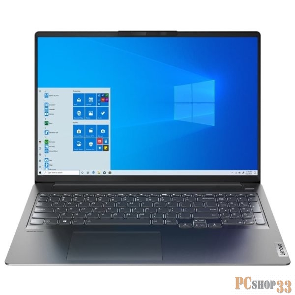 Ноутбук Lenovo IdeaPad 5 PRO 16IHU6 16 2.5K (2560x1600)IPS AG, i5-11300H, 16GB DDR4 3200, 512GB SSD M.2, MX 450, WiFi, BT, TPM2, IR&HD Cam, 75Wh, 95W USB-C, NoOS, 1Y, Storm Grey, 1.9kg