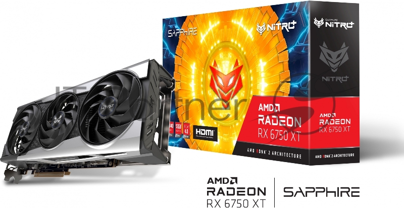 Видеокарта Sapphire RX6750XT NITRO 12GB GDDR6 HDMI 3xDP LITE 11318-01-20G (292512)