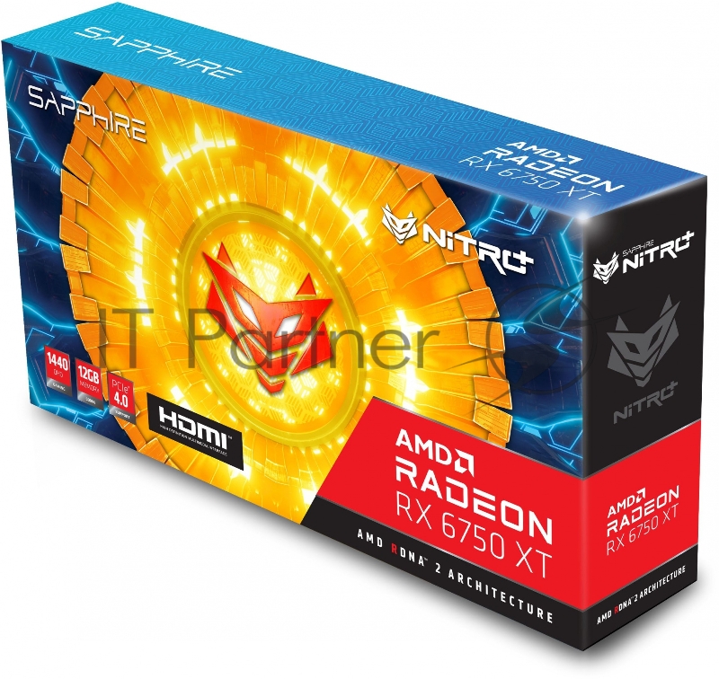 Видеокарта Sapphire RX6750XT NITRO 12GB GDDR6 HDMI 3xDP LITE 11318-01-20G (292512)