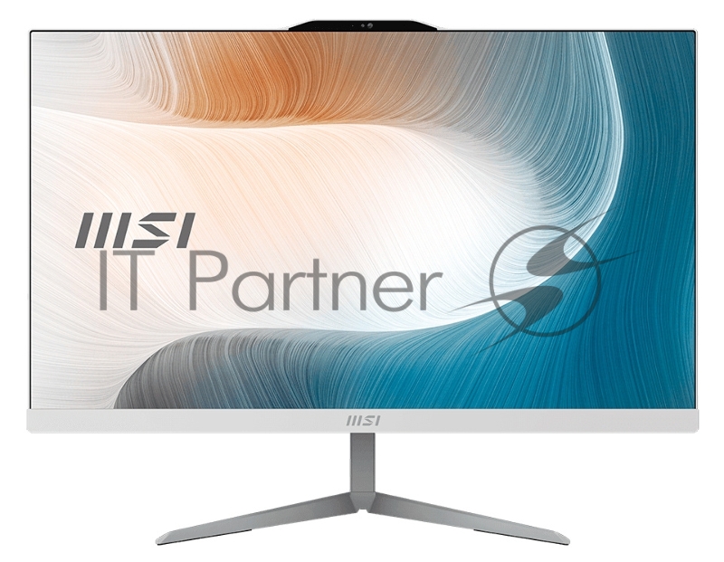 Моноблок MSI Modern AM242T 12M-063RU 23.8 Full HD Touch i5 1240P (1.7) 16Gb SSD512Gb Iris Xe Windows 11 Professional GbitEth WiFi BT 120W белый 1920x1080