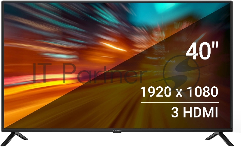 Телевизор SunWind 40 SUN-LED40XB201, FULL HD, черный