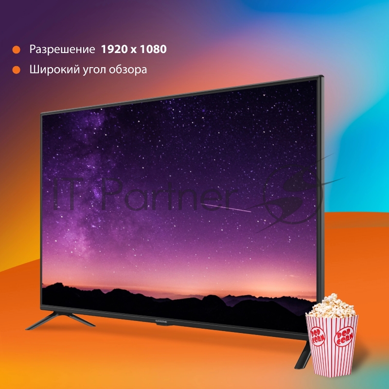 Телевизор SunWind 40 SUN-LED40XB201, FULL HD, черный