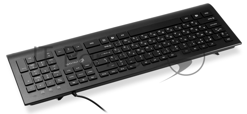 Клавиатура Оклик 155M черный USB slim