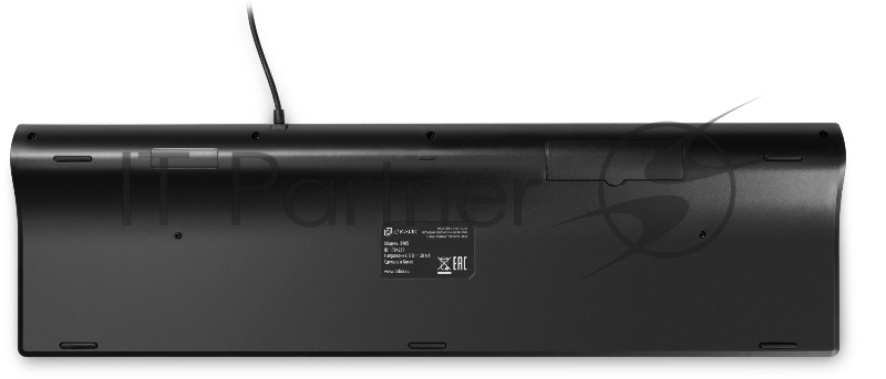 Клавиатура Оклик 890S серый/черный USB slim Multimedia