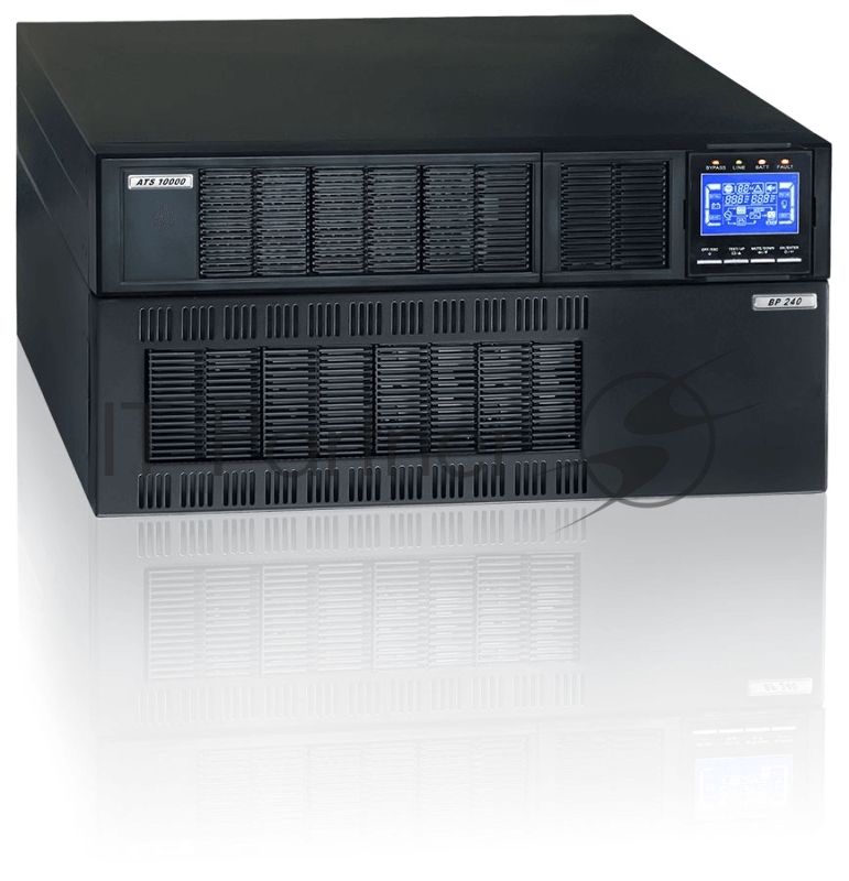 Источник бесперебойного питания 10000 ВА/10000 Вт (on-line, Iзу=4А,внешняя АБ 240В, Rack/Tower) ATS 10000 R-E