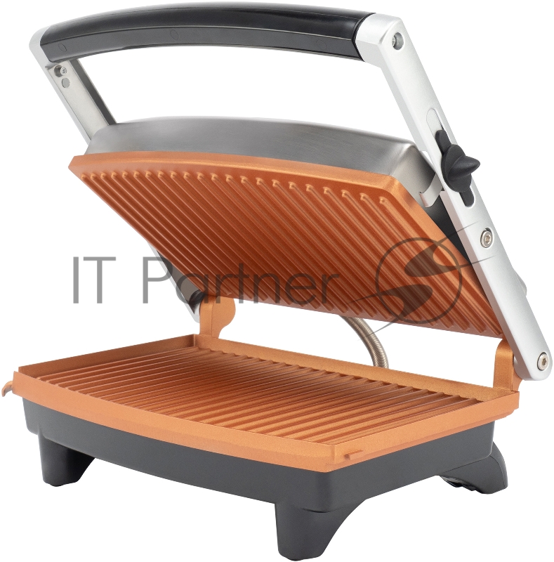 Электрогриль Hyundai HYG-1072 1600Вт серебристый/черный