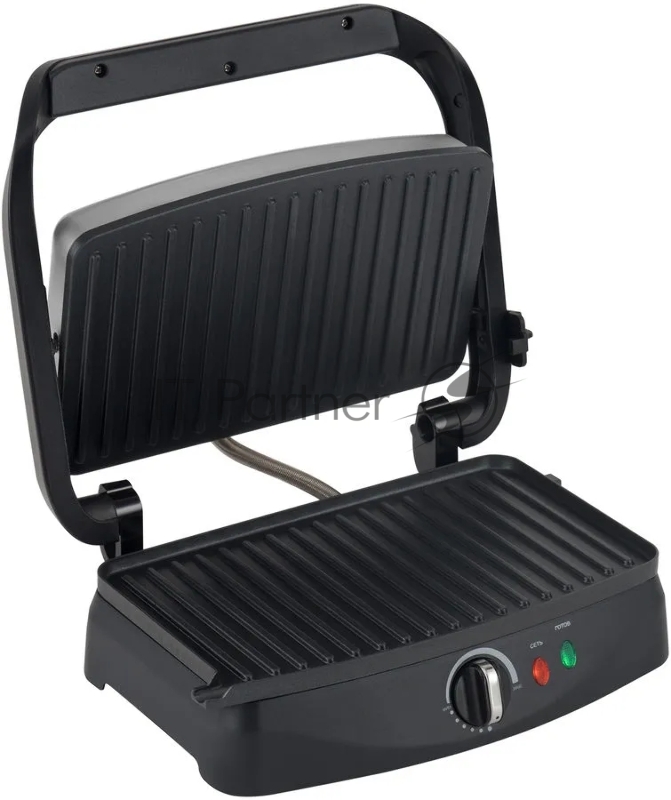 Электрогриль Hyundai HYG-2074 1800Вт серебристый/черный