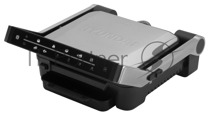 Электрогриль Hyundai HYG-4025 2200Вт серебристый/черный