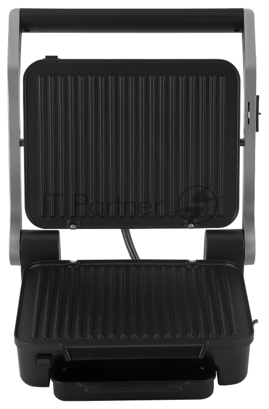 Электрогриль Hyundai HYG-4025 2200Вт серебристый/черный