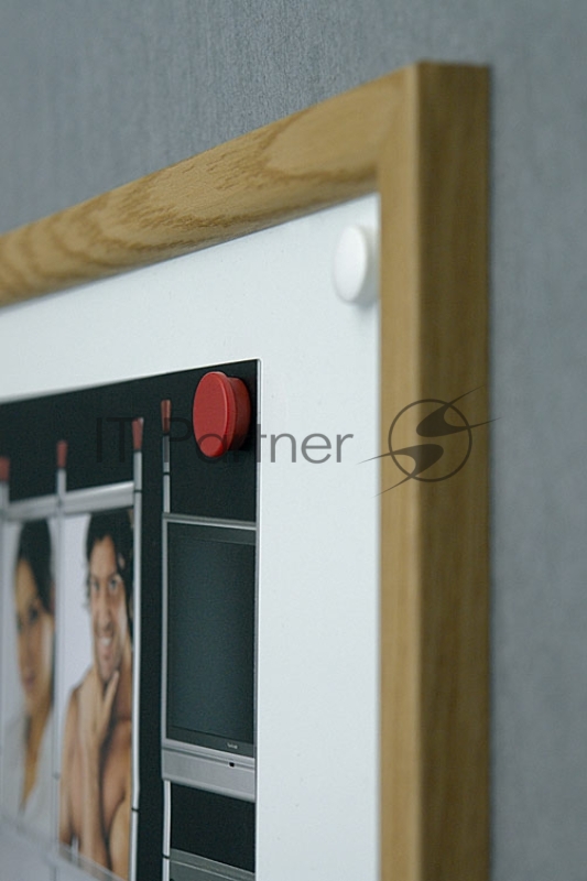 Демонстрационная доска 2X3 TS96 магнитно-маркерная лак 60х90см МДФ рама