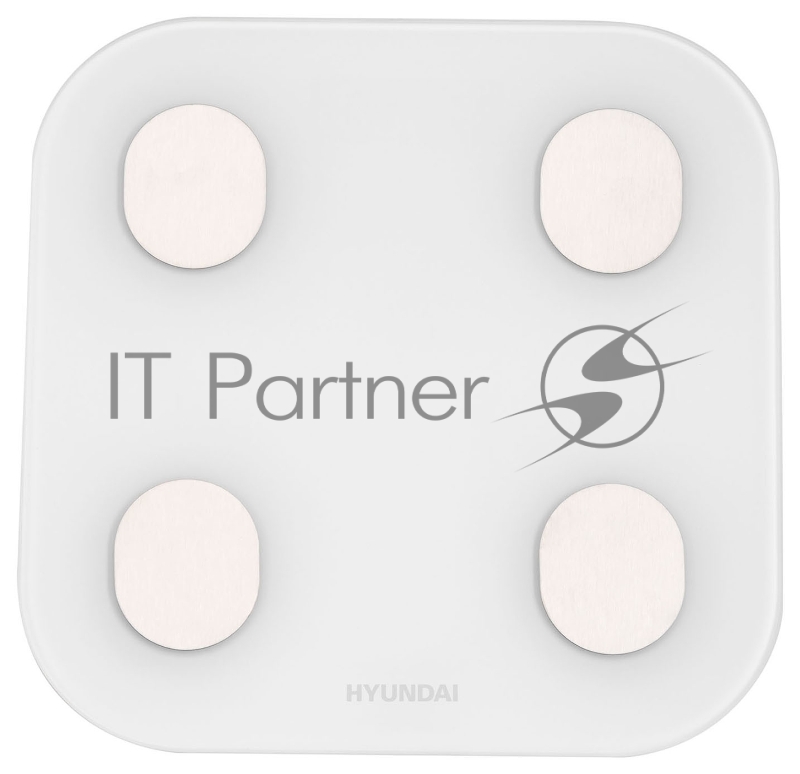 Весы напольные электронные Hyundai H-BS03686 макс.180кг белый