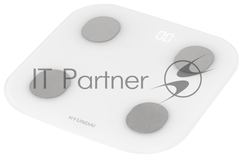 Весы напольные электронные Hyundai H-BS03686 макс.180кг белый