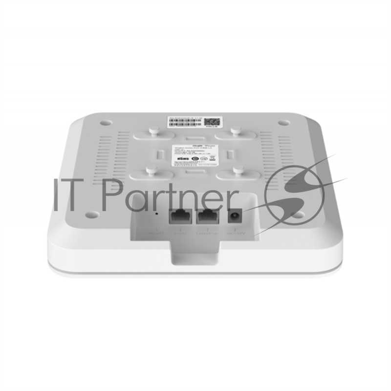 Точка доступа Reyee AC1300 Dual Band Ceiling Mount Access Point, 867Mbps at 5GHz + 400Mbps at 2.4GHz, 2 10/100base-t Ethernet uplink port, Internal Antennas,support 802.11a/b/g/n/ac Wave1/Wave2
