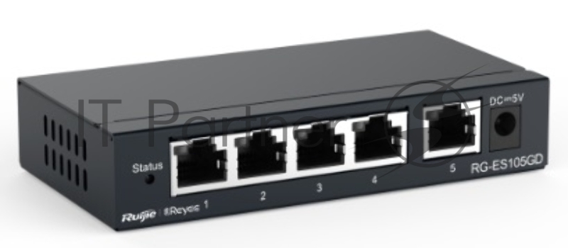Коммутатор Reyee 5-Port Gigabit unmanaged Switch, 5 Gigabit RJ45 Ports ,Steel Case
