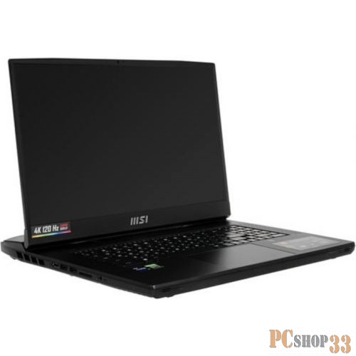 Ноутбук MSI Titan GT77 12UHS, Core i9-12900HX,2.3 GHz,17.3 UHD (3840*2160),120Hz,DDR5 64GB (32GB*2) ,1TB*3 M.2 PCIe SSD,RTX3080Ti GDDR6 16GB,Black,1y,Win11Home(MS-17Q